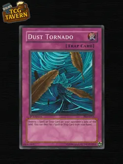 Yu-Gi-Oh! TCG Card Dust Tornado PSV-E011 1st Edition Super Rare EU 2002 - Image 1