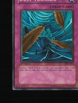 Yu-Gi-Oh! TCG Card Dust Tornado PSV-E011 1st Edition Super Rare EU 2002 - Image 17