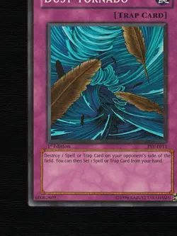 Yu-Gi-Oh! TCG Card Dust Tornado PSV-E011 1st Edition Super Rare EU 2002 - Image 5