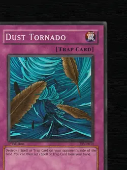 Yu-Gi-Oh! TCG Card Dust Tornado PSV-E011 1st Edition Super Rare EU 2002 - Image 6