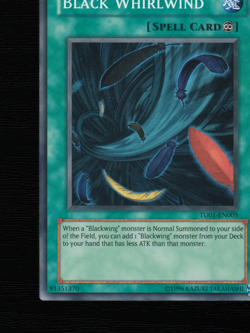 Yu-Gi-Oh Black Whirlwind TU01-EN005 Turbo Pack 1 Unlimited Super Rare EU 2009 - Image 17
