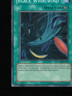 Yu-Gi-Oh Black Whirlwind TU01-EN005 Turbo Pack 1 Unlimited Super Rare EU 2009 - Image 5
