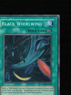 Yu-Gi-Oh Black Whirlwind TU01-EN005 Turbo Pack 1 Unlimited Super Rare EU 2009 - Image 6