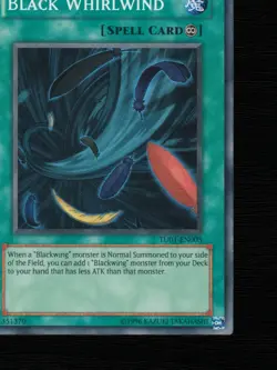 Yu-Gi-Oh Black Whirlwind TU01-EN005 Turbo Pack 1 Unlimited Super Rare EU 2009 - Image 7