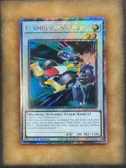 Yugioh Formula Synchron RA04-EN143 Platinum Secret Rare 1st Ed NM - Image 1