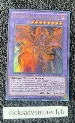 Meteor Black Comet Dragon – INOV‑EN041 – Invasion: Vengeance Yu‑Gi‑Oh Card (NM) - Image 1