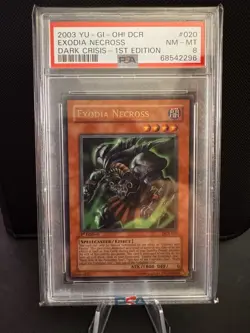 2003 Yu-Gi-OH! Dark Crisis 1st Edition Exodia Necross DCR-020 PSA 8 NM-MINT - Image 1