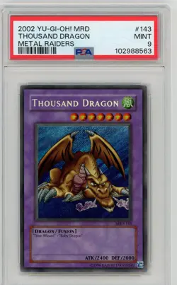 PSA 9 Thousand Dragon Metal Raiders MRD 2002 Yu-Gi-Oh! MRD-143 - Image 1