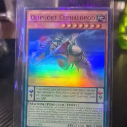 Yu-Gi-Oh Card - SECE-ENS04 - QLIPHORT CEPHALOPOD (super rare holo) - NM - Image 2