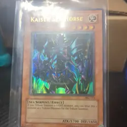Yu Gi Oh Kaiser Sea Horse - SKE-015 - Holo - Light Play - Unlimited Edition - Image 2