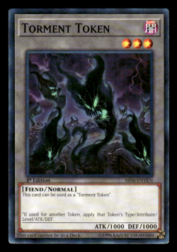 Yugioh! Torment Token - SR06-ENTKN - Common 1st Edition Near Mint Vintage 1996 - Image 3