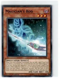Yu-Gi-Oh! Magician's Rod Common LED6-EN008 Lightly Played 1st Edition - Image 3