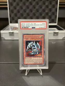 Blue-Eyes Toon Dragon SRL-000 Spell Ruler Unlimited 2010-2017 PSA 10 Gem Mint - Image 3