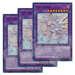 Yugioh - Filia Regis x 3 - 1st Edition Super Rare NM - Free Holo Card - Image 2