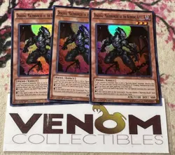 3x (M/NM) Draghig, Malebranche of the Burning Abyss CROS-EN082 Super 1st YuGiOh - Image 1