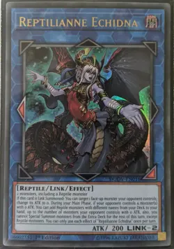 YuGiOh Reptilianne Echidna Ultra Rare 1st Edition DUOV-EN016 NM - Image 2