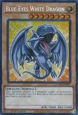 Yu-Gi-Oh! Blue-eyes White Dragon (CHIBI) BLMM-EN001 Secret Rare - Image 1