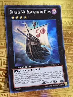 Number 50: Blackship of Corn CT10-EN018 Super Rare Limited Edition NM Yu-Gi-Oh - Image 3