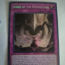 Near Mint Yugioh Songs of the Dominators - ALIN-EN078 - Secret Rare 1st Edition - Image 1