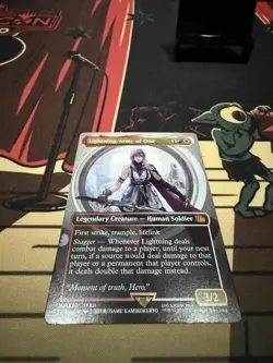 Lightning, Army of One (Borderless) 0320 (M) MTG Final Fantasy (FIN) (EN) - Image 2