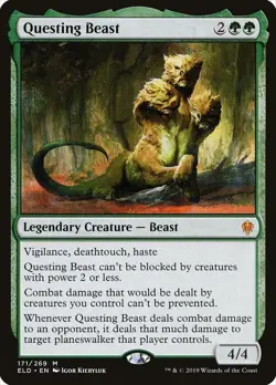 Questing Beast Magic the Gathering MTG Throne of Eldraine NM Near Mint - Image 1