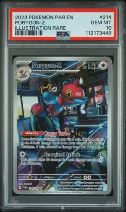 Pokemon PSA 10 Porygon-Z 214/182 Illustration Rare Paradox Rift Card - Image 1