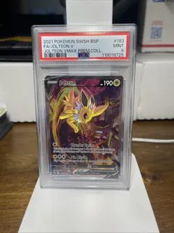 Jolteon v SWSH183 PokÃ©mon TCG Sword & Shield Holo Black Star Promo Card PSA 9 - Image 1