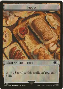 Food Human Soldier 9 2 Token MTG Lord of the Rings Tales of Middle Earth NM/MT - Image 1