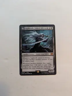 Sephiroth Fabled Soldier Final Fantasy MTG LP Reg art - Image 1
