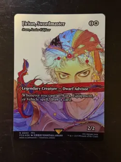MTG Final Fantasy English Firion, Swordmaster Sram, Senior Edificer 0003 Foil - Image 1