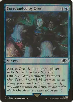 Surrounded by Orcs 0073 Common MTG Lord of the Rings Middle Earth NM/MT - Image 1