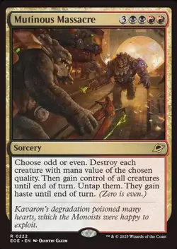 Mutinous Massacre [Edge of Eternities] Magic MTG #0222 - Image 1