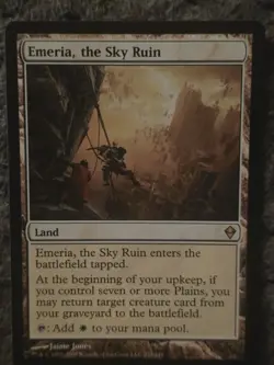 Emeria, the Sky Ruin Zendikar Regular Rare MTG Land NM - Image 1