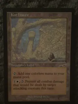 MTG Magic The Gathering Nemesis Kor Haven LP - Excellent Condition - Image 1