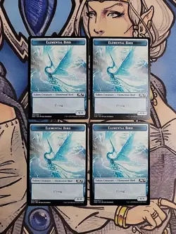 4x Elemental Bird Tokens - NM/M M20 Core Set 2020 MTG Magic - Image 1