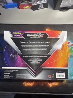Pokemon TCG Meowth VMAX Special Collection Box 4 Booster - Image 2