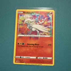 Reshiram Holo Amazing Rare Pokemon Card 017/072 Shining Fates Near Mint - Image 1