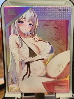 Azur Lane Crosswave Waifu SR Card Goddess Story Anime Foil SR-024 Roon - Image 1