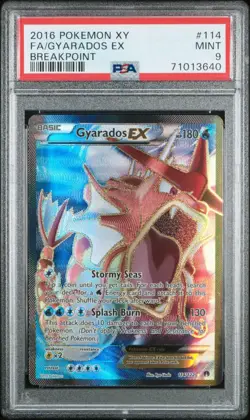 PSA 9 Gyarados EX 114/122 Breakpoint Full Art Ultra Rare Pokemon Card Game Mint. - Image 3