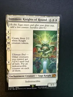 Summon: Knights of Round Final Fantasy Regular Card NM Condition - Image 1