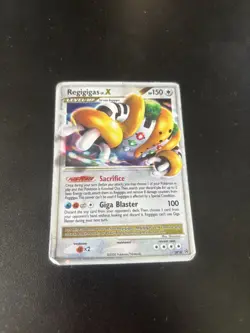 💥 Regigigas LV.X – DP30 Promo | Poor Condition | Authentic Pokémon Promo Card - Image 3