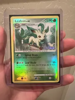 Lefeon Platinum Burger King Promo Stamped Reverse Holo 24/100 Pokemon Card Mint - Image 1