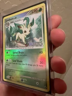 Lefeon Platinum Burger King Promo Stamped Reverse Holo 24/100 Pokemon Card Mint - Image 4
