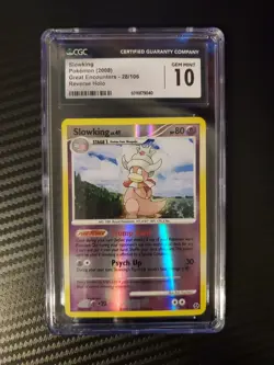 CGC Gem Mint 10 2008 Slowking Great Encounters 28/106 Reverse Holo Pokémon Card - Image 6