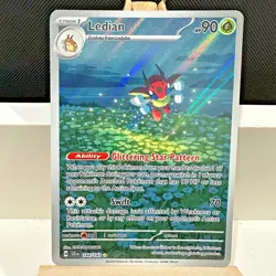 Ledian 144/142 - Illustration Rare Stellar Crown Pokemon - NEAR MINT - Image 1