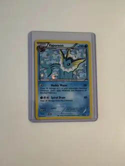 Pokemon TCG Vaporeon BW89 Black and White Promo Card Rare MP - Image 1