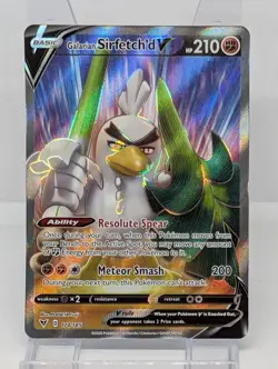 Galarian Sirfetch’d V 174/185 Vivid Voltage Ultra Rare Holo Pokemon TCG Card NM - Image 1
