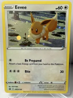 Eevee SWSH190 SWSH: Sword & Shield Promo Cards Holo-NM/LP Holo - Image 1