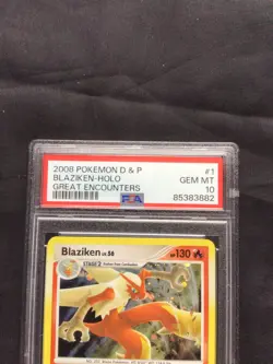 Pokemon Cards: Great Encounters Rare Holo: Blaziken 1/106 PSA 10 - Image 9