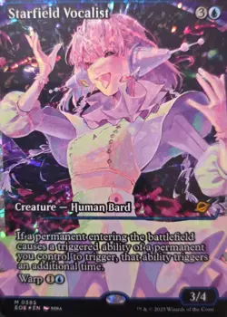 MTG  Starfield Vocalist (Showcase) Edge of Eternities Fracture Foil #0385 NM+ - Image 1
